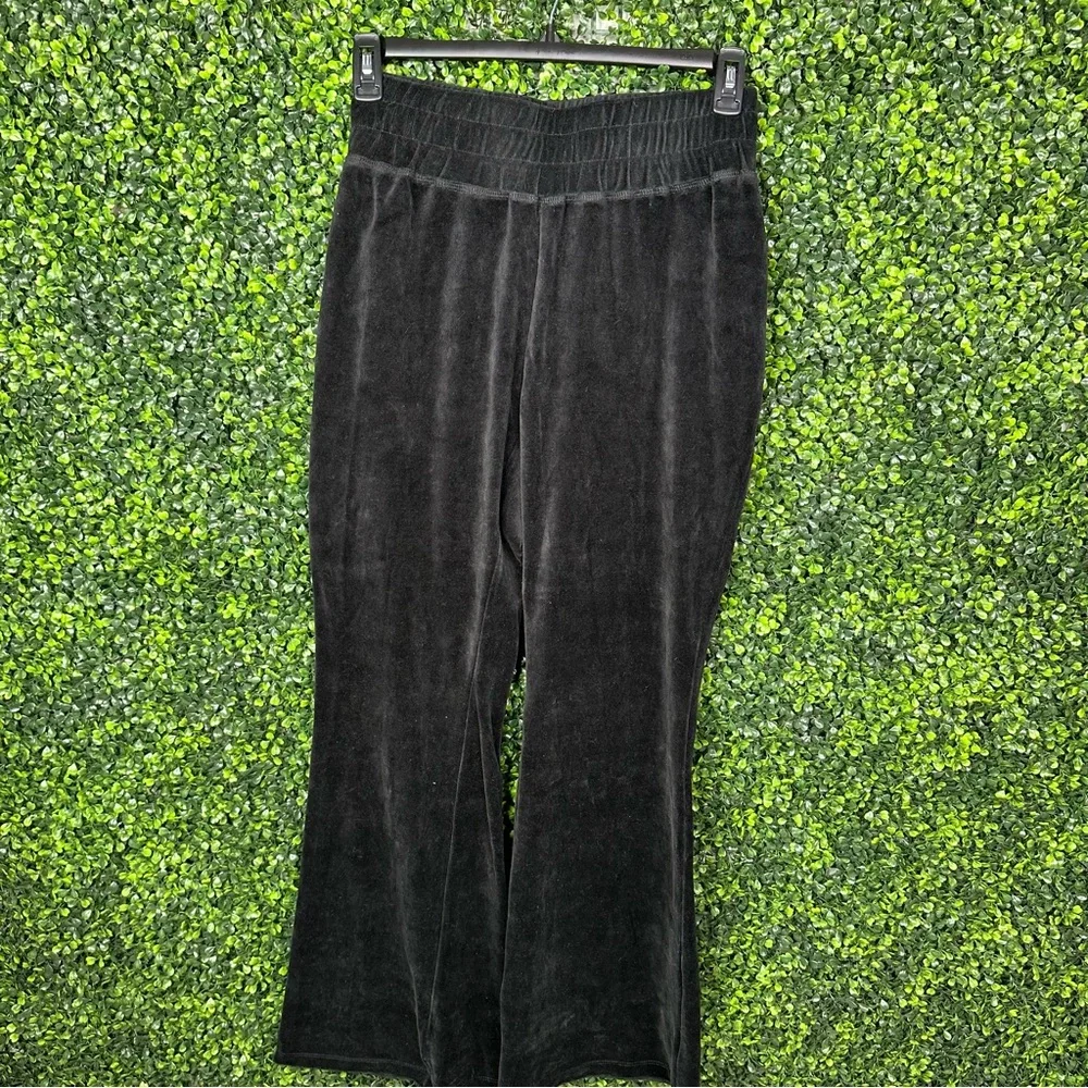 NWT Free people movement black‎ velvet  flare pants velour